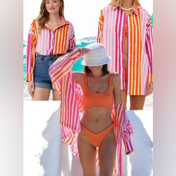 NWT BEACH RIOT striped top - Picture 3 of 4